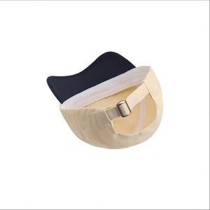 Gorra de Béisbol Unisex Ajustable con Hebilla Metálica, Estilo Vintage Urbano, Color Beige Marino, con Letras y Bloques de Color, Bordado QS, Tipo Dad Hat - Product Image 5