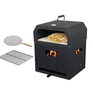 Kit de transporte para horno de pizza de acero inoxidable, nuevo diseño, independiente, para exteriores