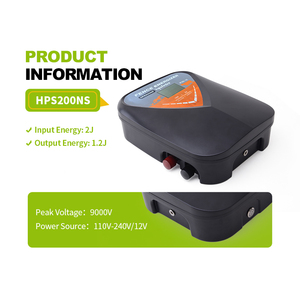 Électrificateur de clôture portable 2J avec écran LCD, batterie 12V, entrée <span class=keywords><strong>220V</strong></span>, et affichage de l'état de tension en forme de V - Product Image 5