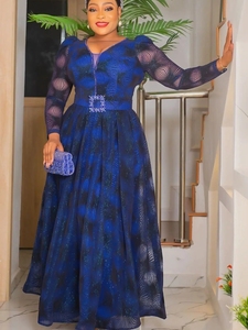 <span class=keywords><strong>Vestiti</strong></span> africani per le donne 2024 sera abito lungo da sera abbigliamento africano elegante turchia musulmano stampa Maxi abito - Product Image 6
