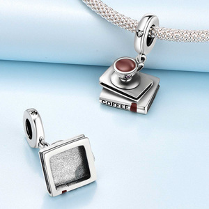 Colgante Casual con Diseño de Libro de Café, Original y de Alta Gama, Accesorios DIY para Pulseras, Venta al por Mayor de Accesorios para Mujer, Colgante para Pulsera - Product Image 3