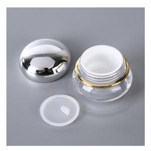 Lussuoso Vasetto in Acrilico da 15g con Tappo Dorato Elegante per Prodotti in Crema - Product Image 4