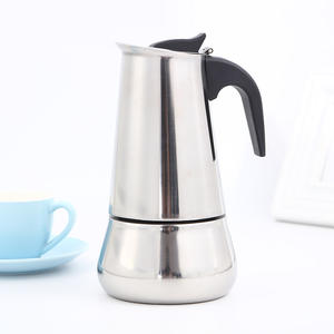 Machine à café, cafetière <span class=keywords><strong>moka</strong></span>, latte américain, <span class=keywords><strong>brûleur</strong></span> électrique, presse italienne, cafetière à piston, bouilloire à café, cuisinière, acier inoxydable - Product Image 2