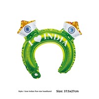 J'aime l'Inde Indien Ballon Décorations Bandeaux Cheer Stick Bracelet Drapeau Indien Ballons Ballons Gonflables