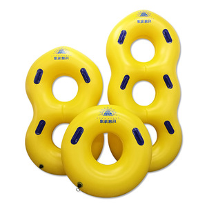 Heavy Duty Figure Inflatable Water Park Triple Double Tube Water Park Double Inflatable <b>Rubber</b> <b>Swim</b> <b>Ring</b> Pool Float rive tube - Product Image 3