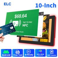 Nueva Tablet Android 14 de 10.1 Pulgadas con NFC, Lector NFC Frontal POE, Barra de Luz LED RGB, 4GB/32GB, Uso Comercial