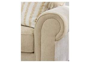 Design traditionnel nordique 3 places cadre en bois <span class=keywords><strong>Beige</strong></span> <span class=keywords><strong>lin</strong></span> tissu canapé bras roulé coussin doux pour hôtels - Product Image 5
