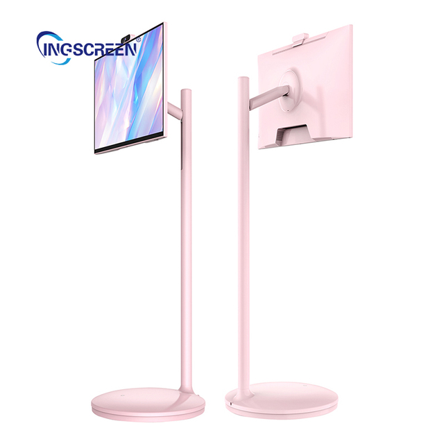 INGSCREEN Mini Portable Smart Television 21.5/25/32 Inch Rechargeable Touchscreen TV with LED Backlight and Camera