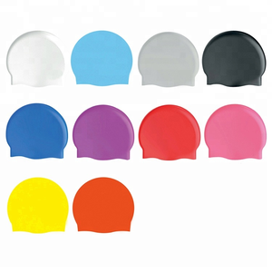 Boné de natação estampado unissex, tampa de <span class=keywords><strong>silicone</strong></span> à prova d'água para natação, adulto, 2021 - Product Image 6