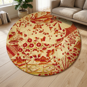 Napperons en porcelaine corail et or Ilded, plateaux pour tasses de table, assiettes décoratives murales - Product Image 3