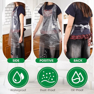 Waterproof HDPE Disposable Sleeveless <b>Plastic</b> <b>Apron</b> Clear High Quality for Cleaning Supplies L/XL/XXL Sizes - Product Image 5