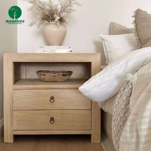 Moontree metà secolo moderna camera da letto <span class=keywords><strong>accanto</strong></span> tavolo armadio chiuso 3 cassetti comodino in legno per uso di mobili per la casa - Product Image 4