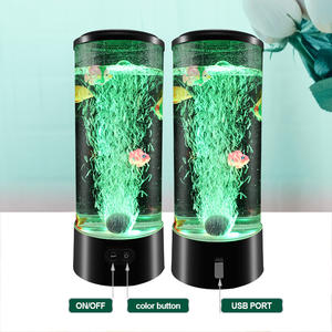 J&amp;R 15 Inch <strong>Jellyfish</strong> Lava Lamp Led Jelly Fish Aquarium <strong>Tank</strong> Night Light Color Changing <strong>Jellyfish</strong> Lamp - Product Image 3