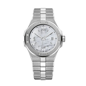 <span class=keywords><strong>Montre</strong></span> de <span class=keywords><strong>luxe</strong></span> pour femme avec logo personnalisé OEM ODM, marque privée, acier inoxydable, cadran en nacre avec votre propre logo - Product Image 5