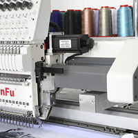 Machine à broder multi-aiguilles à 4 têtes grand format pour sacs, vestes, chaussures, broderie industrielle informatisée