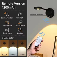 Lampu Kabinet Gambar LED Sensor Gerak Isi Ulang 3 Suhu Warna Kontrol Sentuh untuk Galeri Seni Rumah