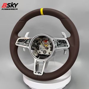 Volante de cuero de alta calidad con <span class=keywords><strong>precio</strong></span> de mayoreo directo de fábrica, adecuado para <span class=keywords><strong>Porsche</strong></span> Panamera, <span class=keywords><strong>Cayenne</strong></span>, Cayman, Boxster 718 - Product Image 2