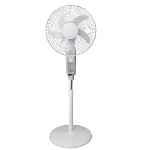 16-Inch <b>Stand</b> Fan Flour Fan Multifunction Lithium Battery Rechargeable Solar Fan With Solar <b>Night</b> Light LED Bulb HRX-198F Solar - Product Image 4