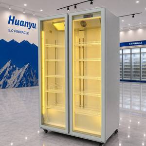 Réfrigérateur Vitrine Autonome pour Supermarché, Armoire Réfrigérée Verticale, Double Réfrigérateur à Boissons pour Supermarché - Product Image 3