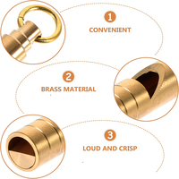 Classical Brass Mini Gift Whistle for Survival