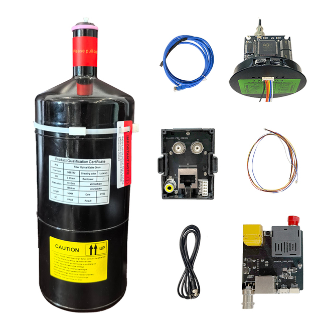 Professional UAV FPV Drone Invisible Fiber Optic Cable Set Long Distance Canister Transmission System