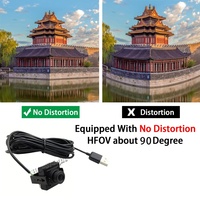 Caméra USB CMOS HD 2MP 25*25MM avec objectif sans distorsion à 90 degrés, module industriel sans pilote pour distributeur automatique de billets, kiosque