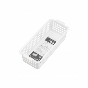 Inomata Windy 517 Long Panier de Rangement Blanc - Product Image 1