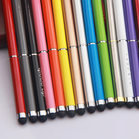 Penna in Metallo con Logo Personalizzato per Scrittura da 0,5 mm, Inchiostro Nero (Opzione Blu) per Smartphone con Touch Screen