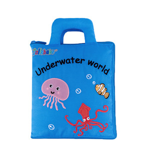 Jollybaby lâu đài bận rộn Hội Đồng Quản trị 2-4 trẻ mới biết đi cuốn sách hoạt động với máy bay cảm thấy yên tĩnh cuốn sách vải cho trẻ em - Product Image 6