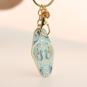 Llavero de esmalte con los 12 signos del zodíaco, productos de astrología, regalos, joyería, amuletos, colgante decorativo - Product Image 6