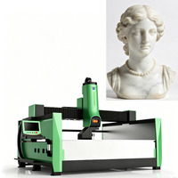 Machine de sculpture sur pierre CNC 5 axes à structure stable, broche à refroidissement par eau, pour la gravure de statues en relief 3D, routeur CNC