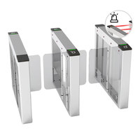 Barrera Giratoria de Registro de Visitantes, Puerta Rápida, Torniquete IP65 Impermeable de Acero Inoxidable 304 para Control de Acceso Peatonal