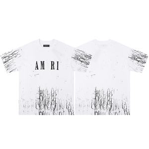 Amirys T-<span class=keywords><strong>shirt</strong></span> de luxe de créateur de haute qualité pour hommes et femmes Vêtements imprimés à la mode T-<span class=keywords><strong>shirt</strong></span> respirant 100% coton - Product Image 5