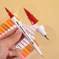 Nouveau stylo aquarelle double tête, 120 couleurs, lavable, non toxique, ensemble de stylos de peinture pour enfants, stylo à dessin à base d'eau pour étudiants