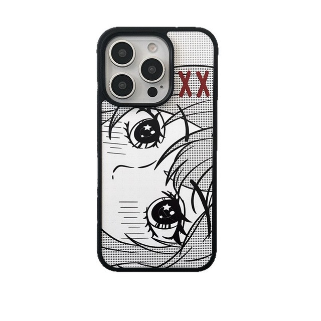 Personalized New Fashion  TPU Mobile Phone Case for Apple for iPhone 16 Plus-Beautiful Girl Star Eyes Translucent Frosting