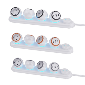 ปลั๊กไฟแบบหมุนได้ 360 องศา พร้อมแถบไฟ LED ปลั๊กไฟอเนกประสงค์แบบตั้งโต๊ะ 3 ช่องเสียบ EU พร้อมพอร์ต USB-A และ TYPE-C KC/KB - Product Image 6