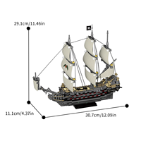 Contenedor de Envío de Plástico ABS, Bloques de Construcción de Barcos, Modelo de Barco de Colección, Barco de Transporte Rosa, Adorno de Alta Dificultad