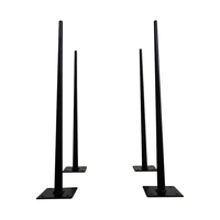 WEKIS Pieds de meubles en épingle à cheveux modernes en métal noir pour salle à manger banc de bureau café salle à manger et Restaurant Table d'extrémité pieds de Table d'appoint