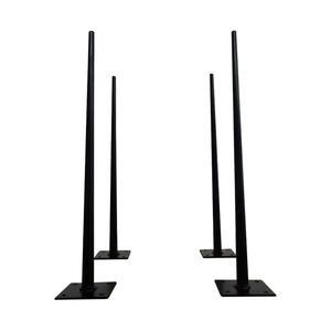WEKIS Pieds de meubles en épingle à cheveux modernes en métal noir pour salle à manger banc de bureau café salle à manger et Restaurant Table d'extrémité pieds de Table d'appoint - Product Image 1