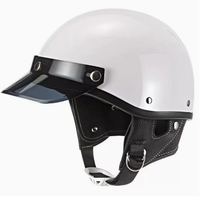 Nouveau casque de moto rétro classique en ABS demi-face pour adultes, ajustement universel toutes saisons, sécurité garantie