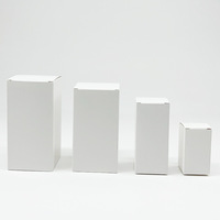 ZNZB02 Boîte de parfum écologique blanche, fond rabattable, logo personnalisé, emballage en carton pliable, plusieurs tailles, cadeau haut de gamme