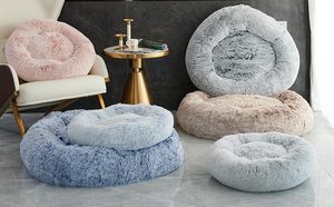 Cama Redonda para Perros Calmante Tipo Donut de <span class=keywords><strong>36</strong></span> Pulgadas, de Piel Sintética Extraíble, Antiestrés, Lavable a Máquina, para Perros Grandes - Product Image 2