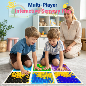 Dalles <span class=keywords><strong>de</strong></span> sol sensorielles liquides texturées, emboîtables, résistantes à l'usure, en PVC coloré pour aires <span class=keywords><strong>de</strong></span> <span class=keywords><strong>jeux</strong></span> intérieures et <span class=keywords><strong>jeux</strong></span> sensoriels pour <span class=keywords><strong>enfants</strong></span> - Product Image 6
