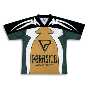 Camiseta de Fútbol Americano Retro Personalizada, Talla Grande, Transpirable, de Poliéster/Algodón, Secado Rápido, Anti-UV, Estilo Urbano, con Diseño de Empalme - Product Image 2