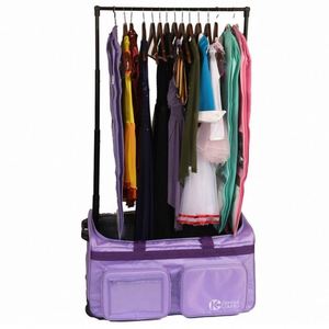 Échantillon gratuit : Sac de danse de compétition avec roulettes et support pour vêtements, personnalisable avec logo - Product Image 3