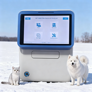 Appareil de <span class=keywords><strong>test</strong></span> sanguin vétérinaire et 20 boîtes d'examen préopératoire, 11 articles, disque de réactif lyophilisé - Product Image 1