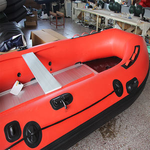 Bateau gonflable ZB-<span class=keywords><strong>420</strong></span> de vente d'usine Tube en PVC bateau de dériveur à fond épaissi avec plancher en aluminium pour la pêche - Product Image 3