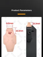 SYCREATE Acme Thread Cutter V22-29-7.0, outil de filetage trapézoïdal CNC 1ACME à 29 degrés, HRC45-49, à pas large, en carbure revêtu PVD