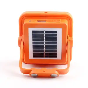 Rechargeable Solar Flood Light Outdoor Portable LED Reflector Spotlight For Emergency Worklight Outdoor Waterproof For Camping