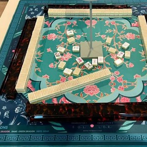 Tappetino Pieghevole Automatico Moderno per Mahjong, Tappetino Quadrato Portatile in Gomma per Gioco del Mahjong Americano - Product Image 6